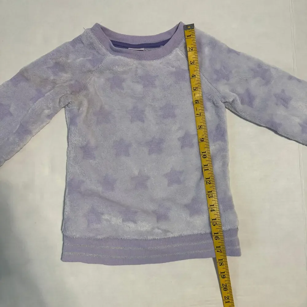 More than Magic Girls XS Sleepwear Top‎ Warm Cozy Soft Stars Dreamy Loungewear